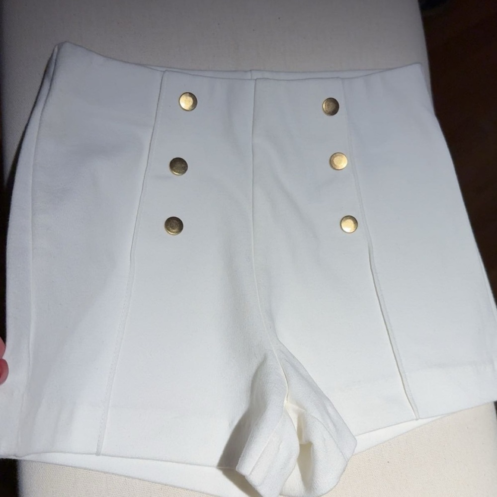 HM toddler sailor white shorts